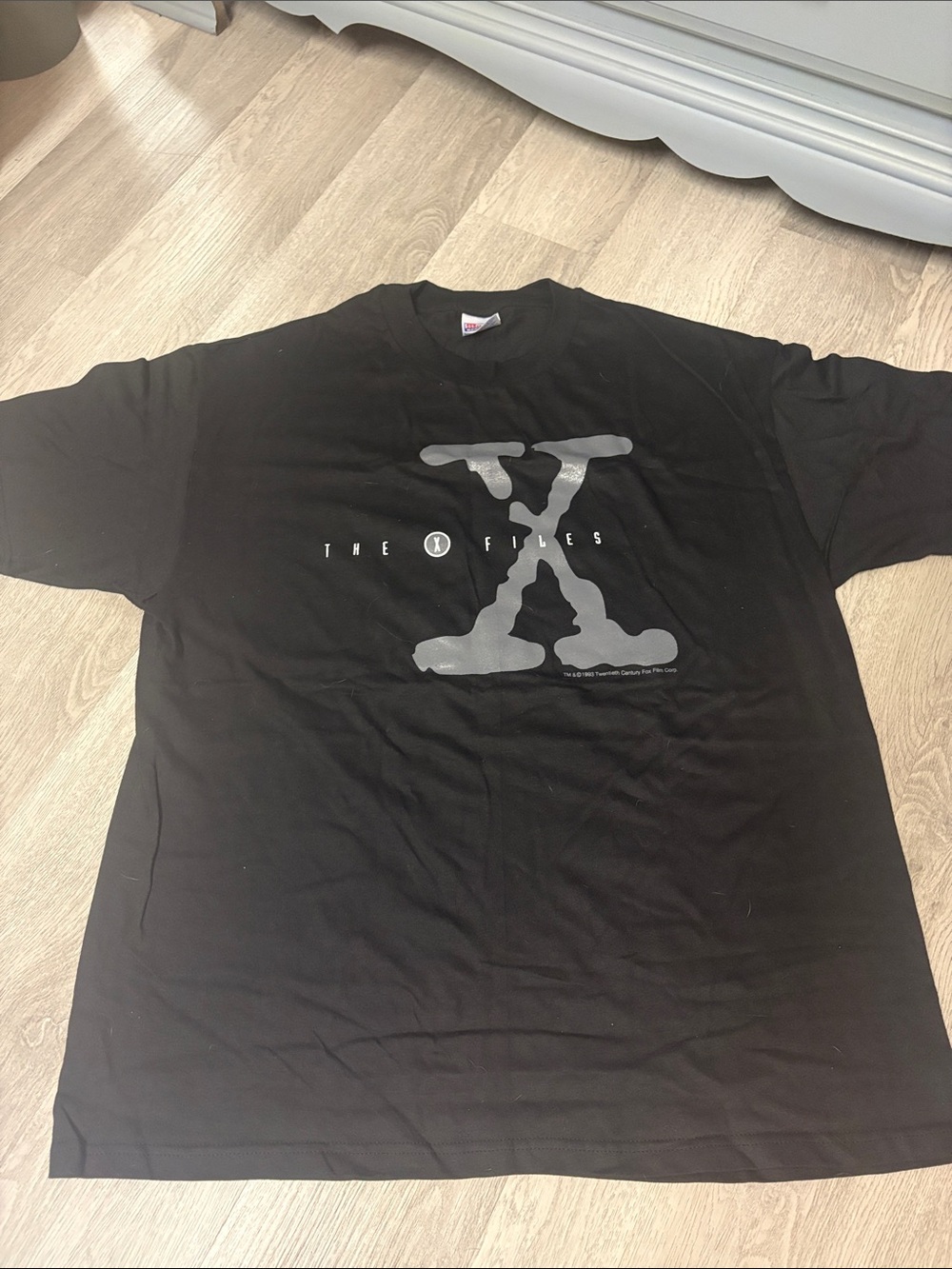 Rare Vintage The X-Files Black Logo Short Sleeve Tee by Hanes